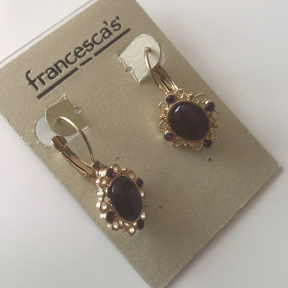 Purple Francesca’s earrings - Picture 3 of 3
